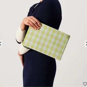 NWT ROTHYS Wristlet, Gingham Cirtus